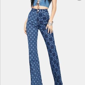 Flower discharge print jaded London dupe